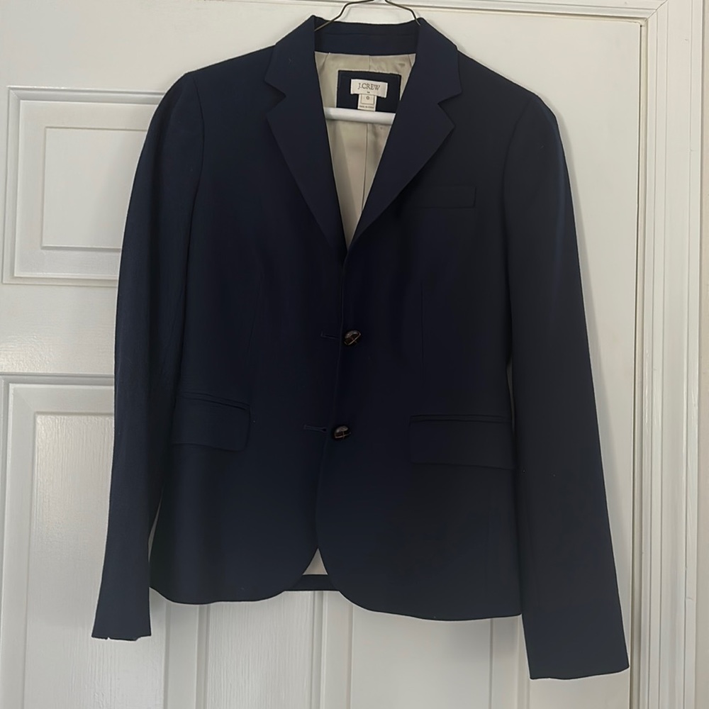J.Crew Navy Blazer Jacket Size 0